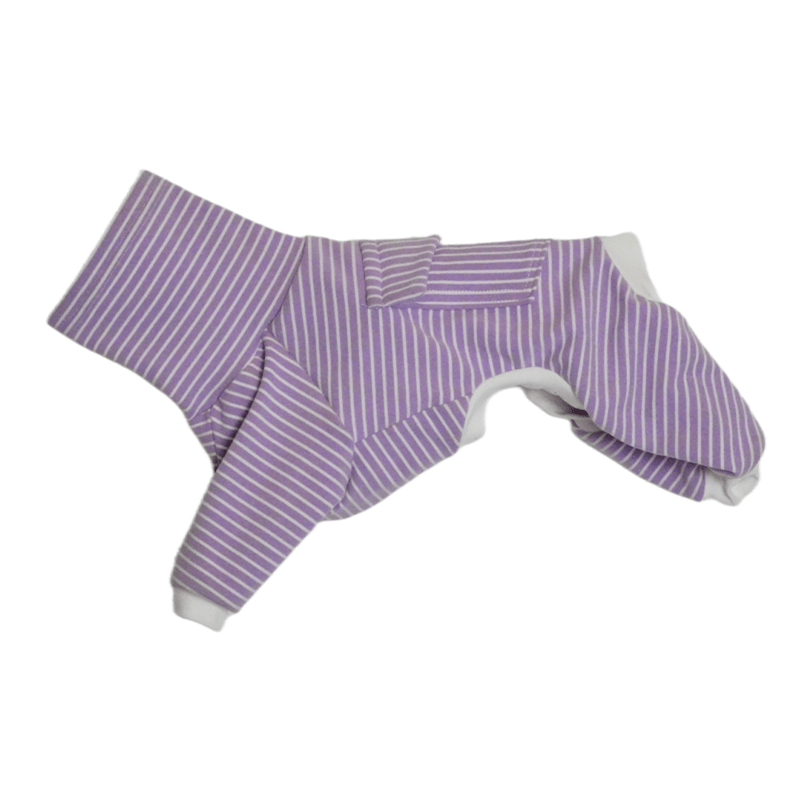 Cotton Turtleneck Dog Onesies Stripe Italian greyhound Whippet Clothes - PIKAPIKA