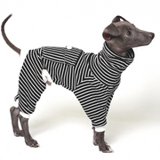 Cotton Turtleneck Dog Onesies Stripe Italian greyhound Whippet Clothes - PIKAPIKA