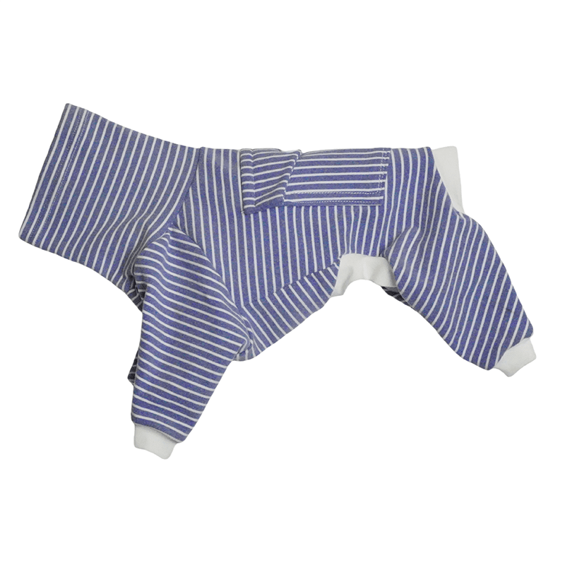 Cotton Turtleneck Dog Onesies Stripe Italian greyhound Whippet Clothes - PIKAPIKA