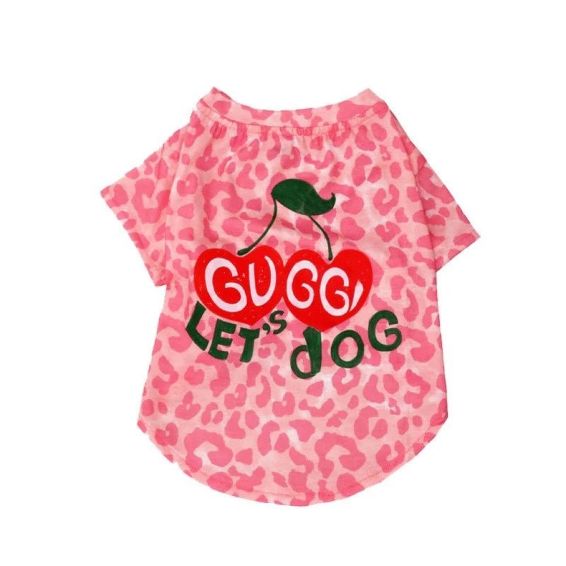 Cute Cotton T-shirt Dog Clothes Bulldog Summer Elastic - PIKAPIKA