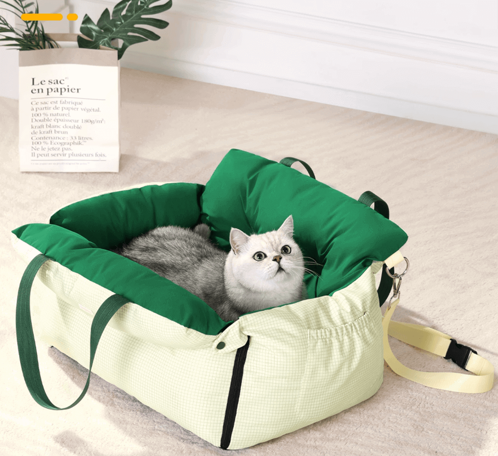 Large Pet Travel Carrier Bag for Dogs & Cats – 2-in-1 Home & Car Use