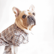 Classic Plaid Dog Shirt – Breathable Pet Top
