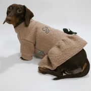 Dachshund Clothes Chrismas Dog Costume Fleece Coat Button Dress Warm - PIKAPIKA