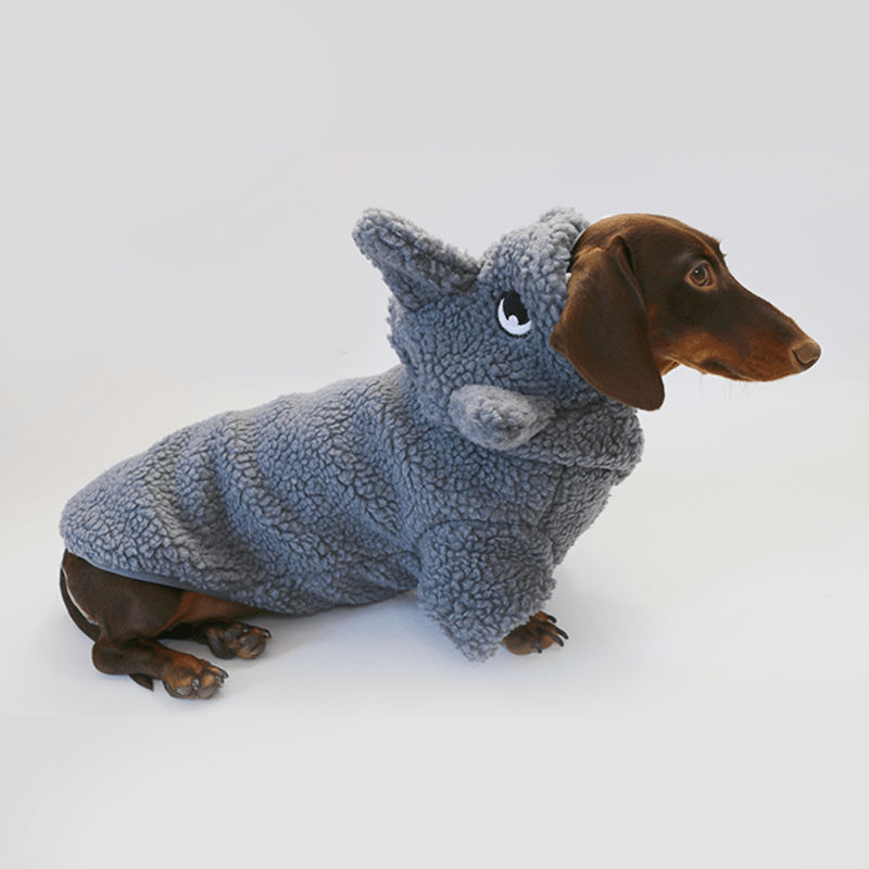 Dachshund Clothes Dog Baby Shark Costume Fleece Hoodie Coat - PIKAPIKA