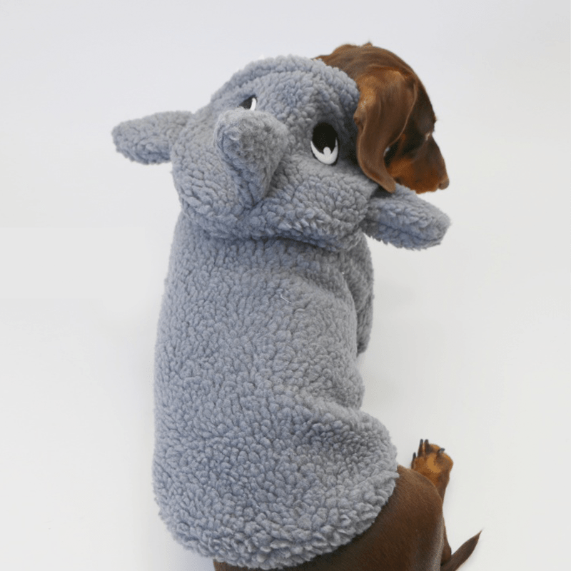 Dachshund Clothes Dog Baby Shark Costume Fleece Hoodie Coat - PIKAPIKA