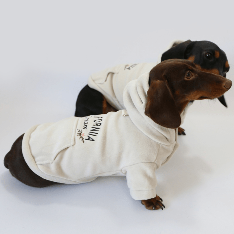 Dachshund Clothes Dog Fleece Casual Hoodie Soft Warm - PIKAPIKA