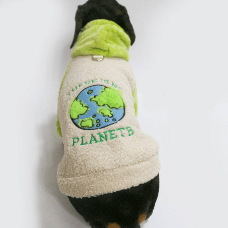 Dachshund Clothes Dog Hoodie Fleece Neon Green - PIKAPIKA