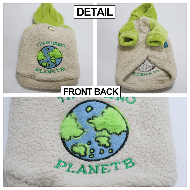 Dachshund Clothes Dog Hoodie Fleece Neon Green - PIKAPIKA