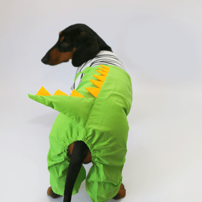 Dachshund Clothes Dog Onesies Dinosaur Suits 4Legs Cover - PIKAPIKA