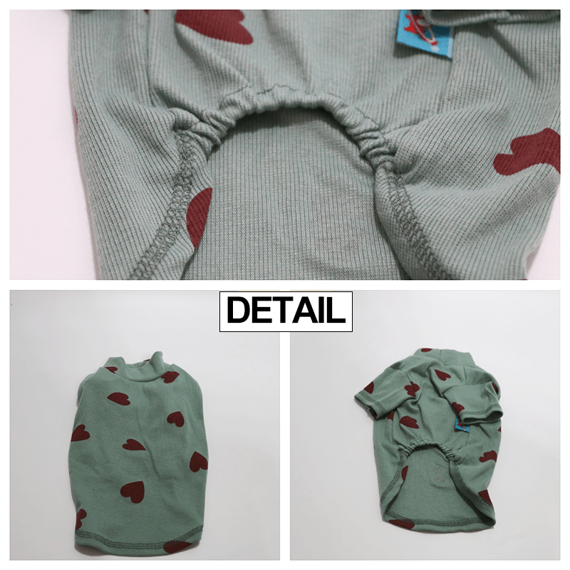 Dachshund Clothes Dog Shirt Soft Knit Wear Love Heart - PIKAPIKA