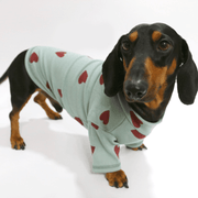 Dachshund Clothes Dog Shirt Soft Knit Wear Love Heart - PIKAPIKA