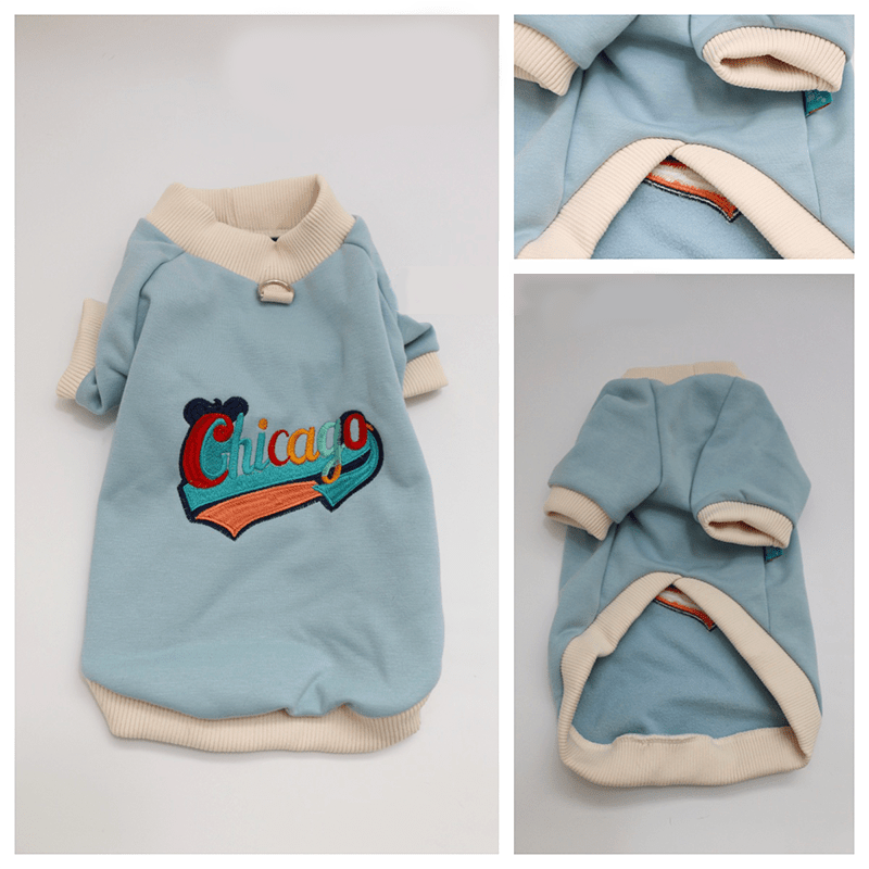 Dachshund Dog Clothes Fleece Hoodie Warm Sweatshirt Rainbow Chicago - PIKAPIKA