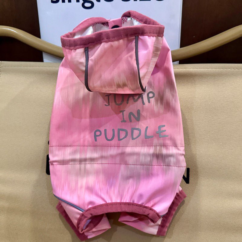 Dazzling Waterproof 4Legs Cover Raincoats Outdoor Dog Clothes - PIKAPIKA