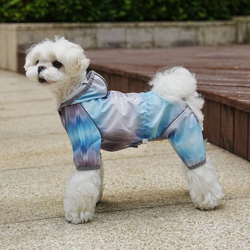 Dazzling Waterproof 4Legs Cover Raincoats Outdoor Dog Clothes - PIKAPIKA