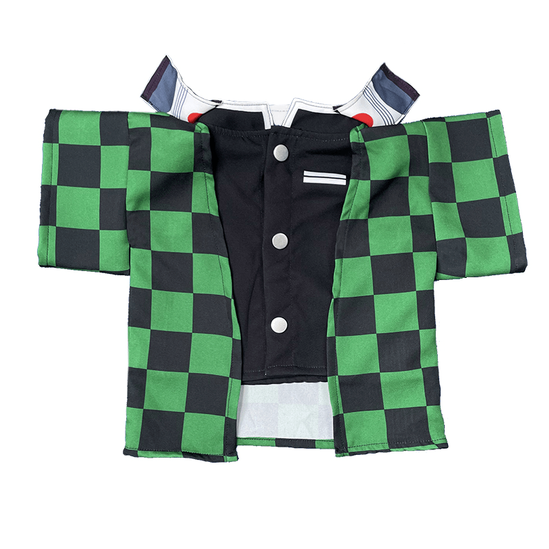 Demon Slayer Tanjiro Pet Costumes Outfit Dog Kimono Cloak - PIKAPIKA