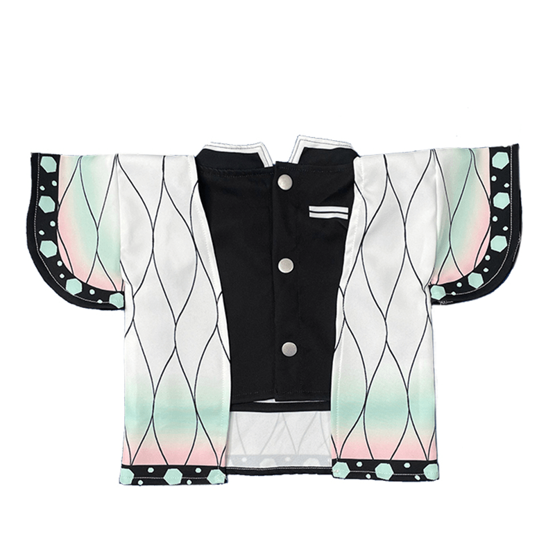 Demon Slayer Tanjiro Pet Costumes Outfit Dog Kimono Cloak - PIKAPIKA