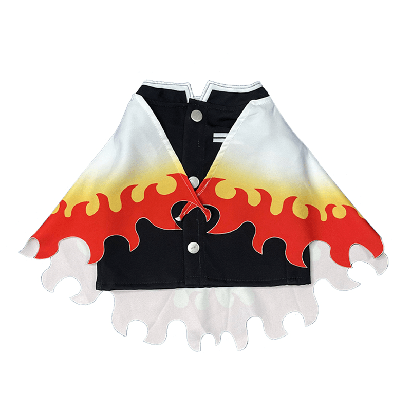 Demon Slayer Tanjiro Pet Costumes Outfit Dog Kimono Cloak - PIKAPIKA