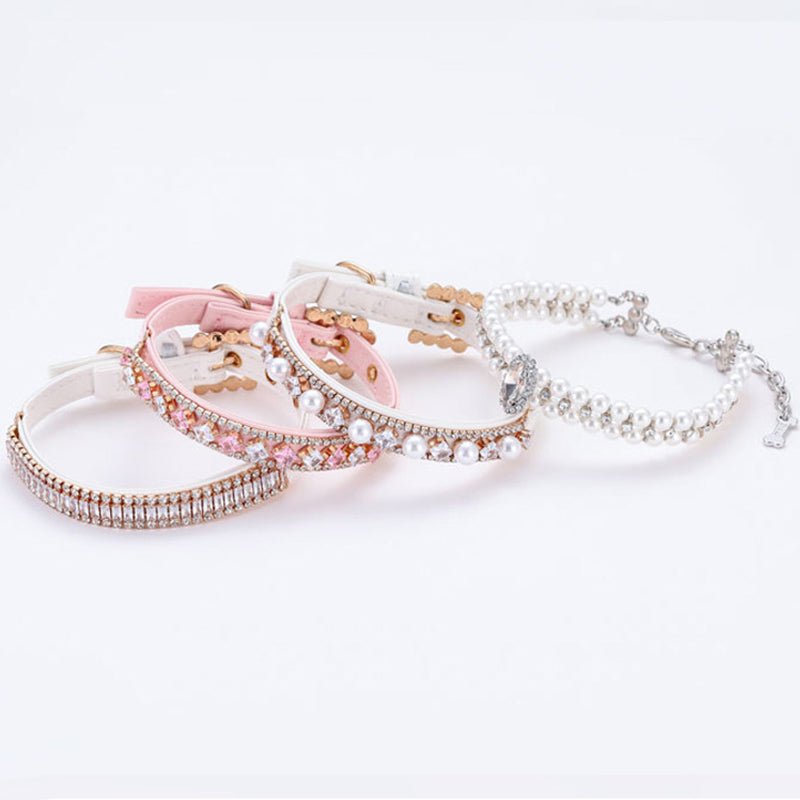 Diamond Pearl Dog & Cat Collar Accessories - PIKAPIKA