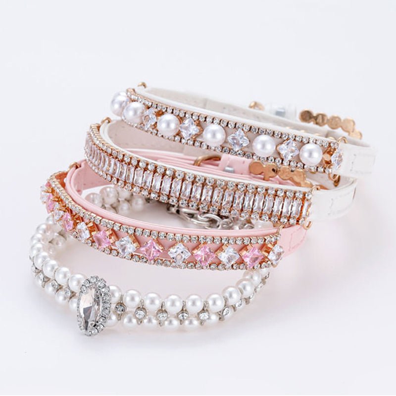 Diamond Pearl Dog & Cat Collar Accessories - PIKAPIKA