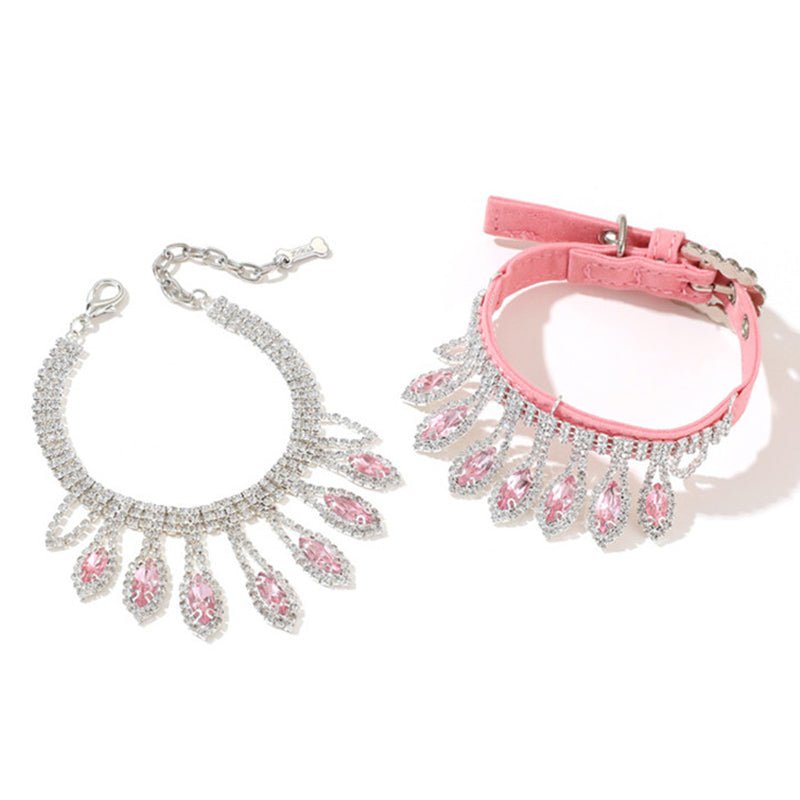 Diamond Pendant Necklace Dog & Cat Collar - PIKAPIKA