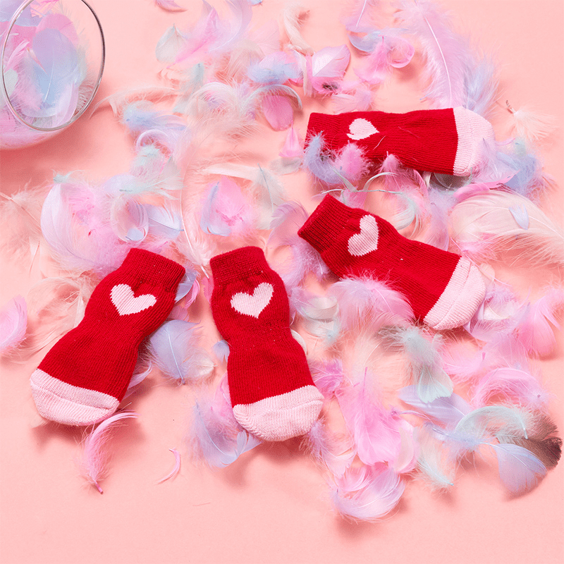 Dog Boots Knit Wear Breathable Feet Cover Socks - PIKAPIKA