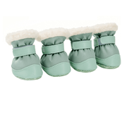 Dog Boots with Fleece Winter Shoes Anti - Slip Warm Feet Cover - PIKAPIKA