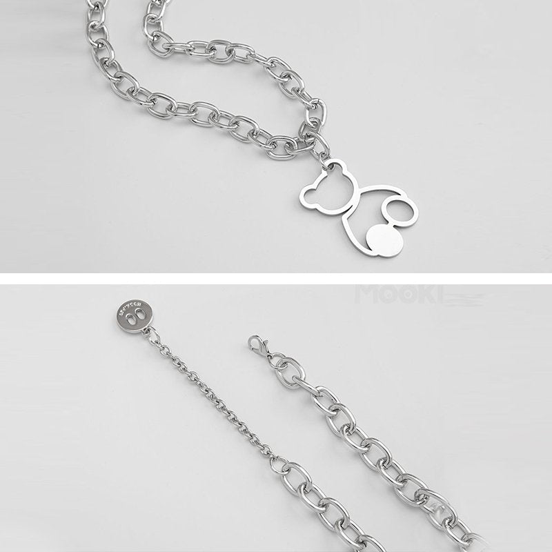 Dog & Cat Collar Lucky Bear Necklace - PIKAPIKA