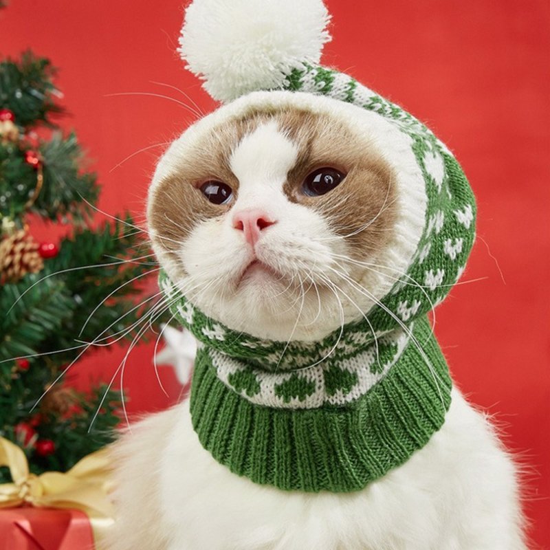 Dog & Cat Hat Christmas Knit Hat - PIKAPIKA
