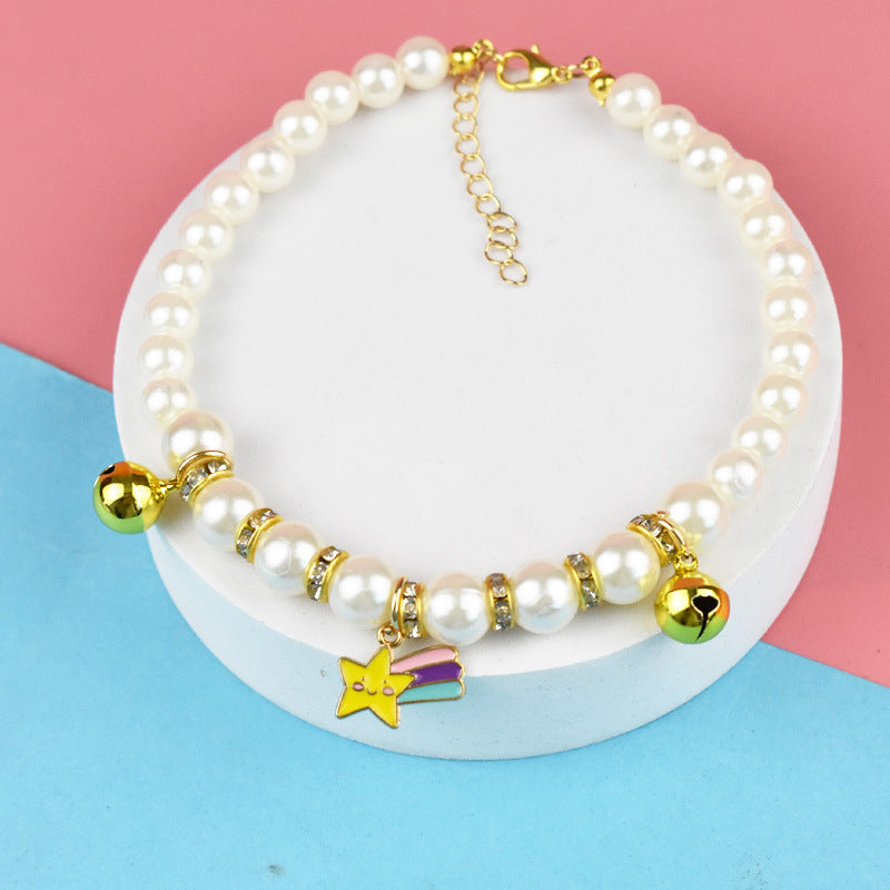 Dog & Cat Pearl Necklace - PIKAPIKA