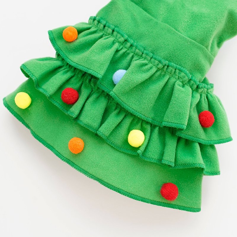 Dog Clothes Christmas Cloak Velevet Coat - PIKAPIKA