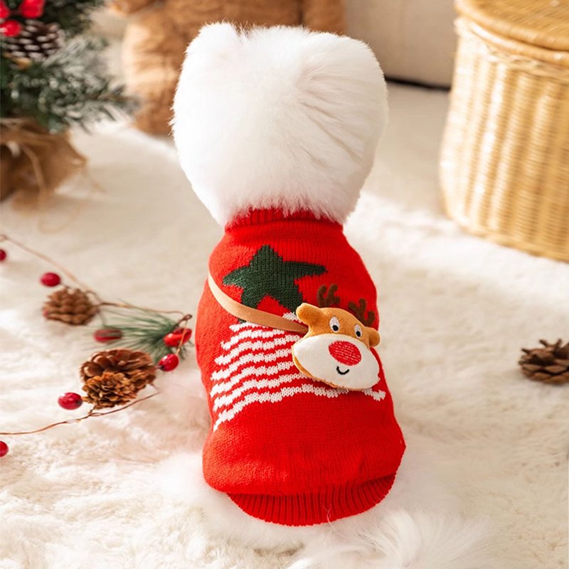 Dog Clothes Christmas Sweater - PIKAPIKA