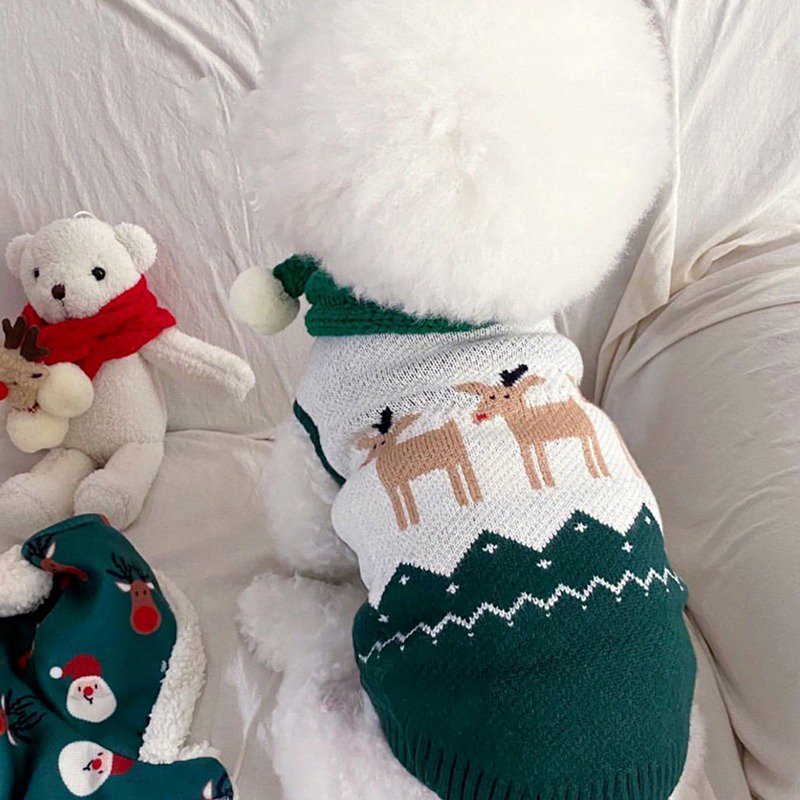 Dog Clothes Christmas Sweater - PIKAPIKA