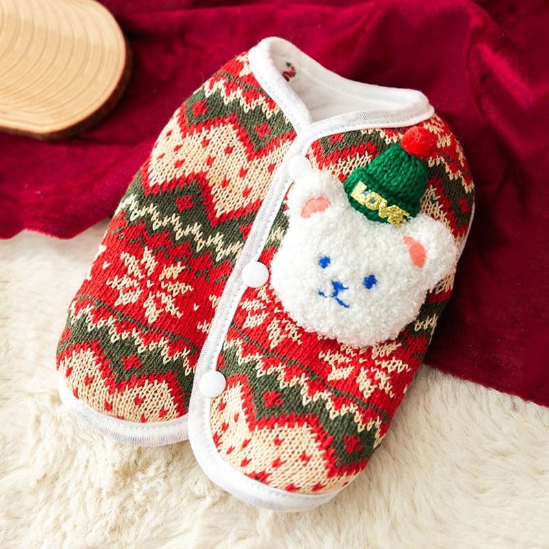 Dog Clothes Christmas Sweater Knit Vest - PIKAPIKA