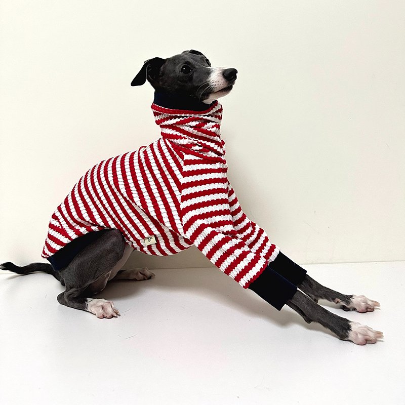 Dog Clothes Cotton Stripe Shirts for Italian Greyhound Whippet - PIKAPIKA