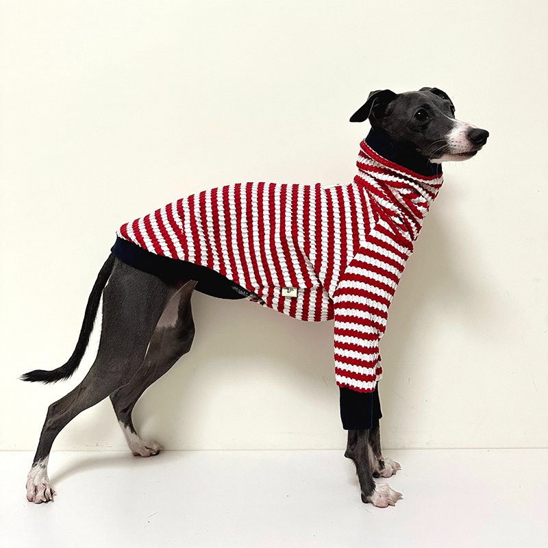 Dog Clothes Cotton Stripe Shirts for Italian Greyhound Whippet - PIKAPIKA