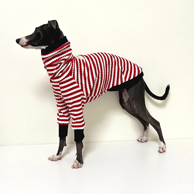 Dog Clothes Cotton Stripe Shirts for Italian Greyhound Whippet - PIKAPIKA