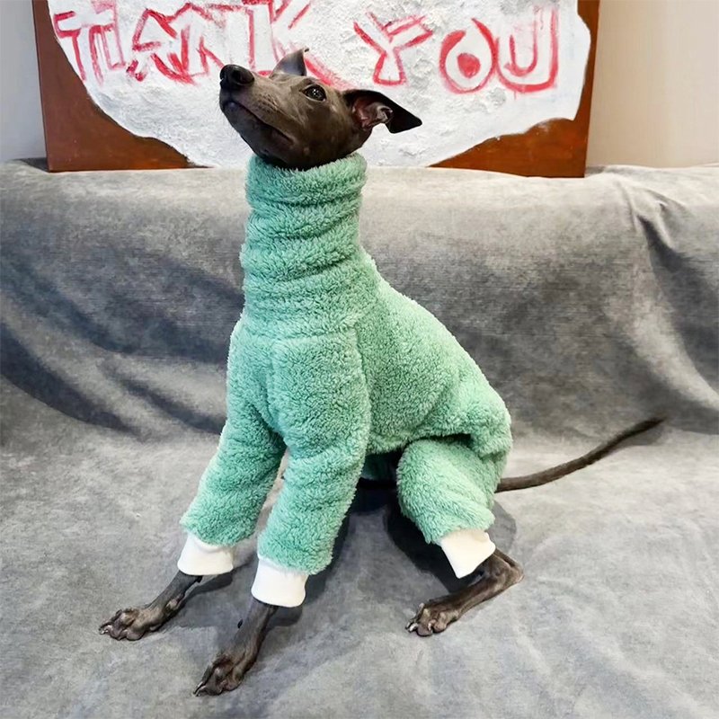 Dog Clothes Double Fleece Onesie Italian Greyhound Whippet - PIKAPIKA