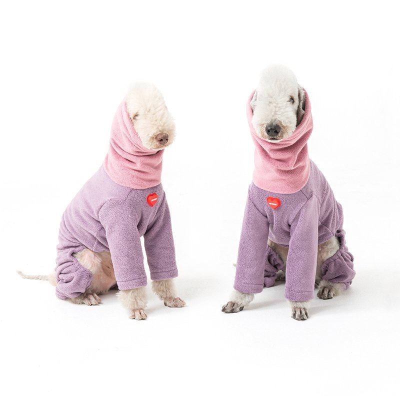 Dog Clothes Fleece Onesie Bedlington - PIKAPIKA