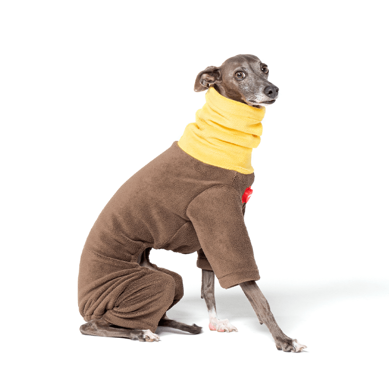 Dog Clothes Fleece Onesie Bedlington - PIKAPIKA