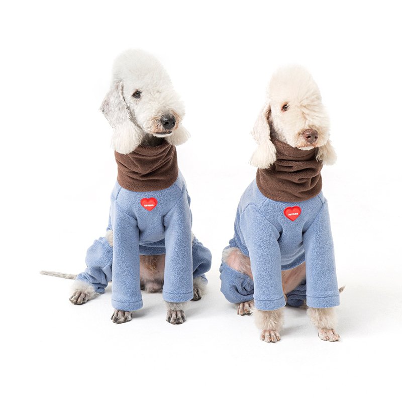 Dog Clothes Fleece Onesie Bedlington - PIKAPIKA