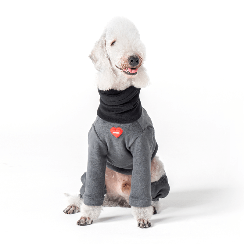 Dog Clothes Fleece Onesie Bedlington - PIKAPIKA