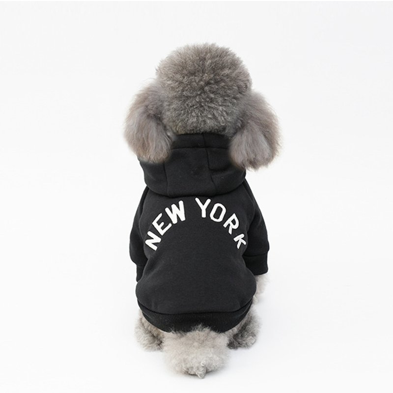 Dog Clothes Hoodie New York - PIKAPIKA