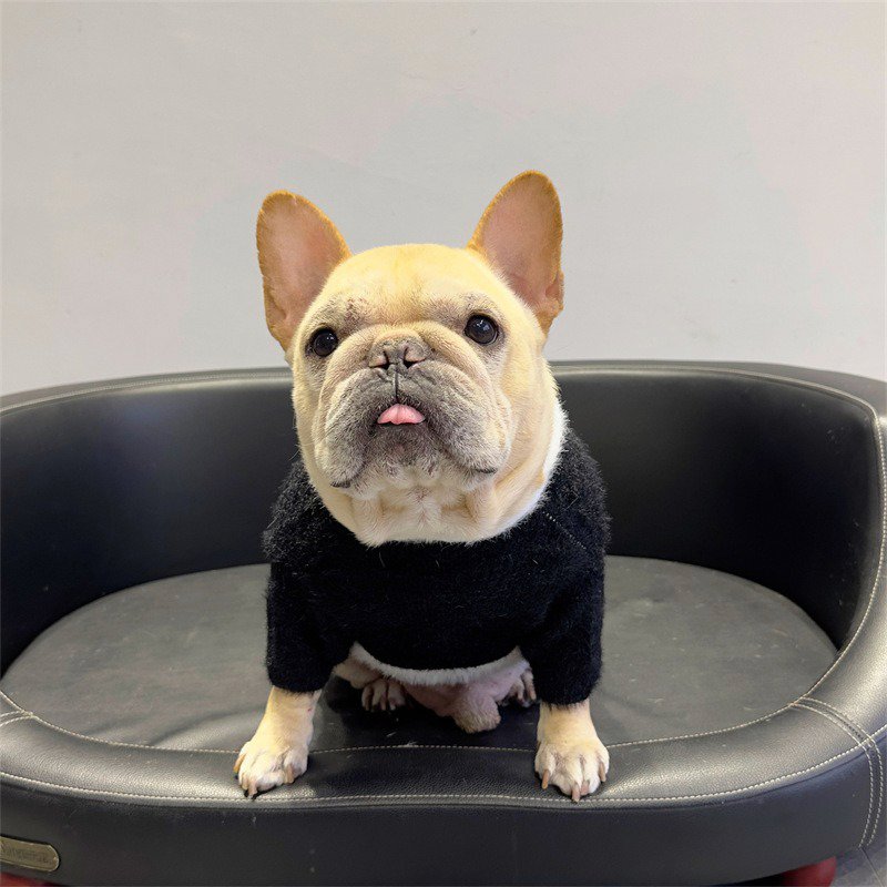 Dog Clothes Knit Sweater Panda Costume Hoodie Bulldog Pug - PIKAPIKA