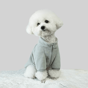 Dog Clothes Polar Fleece Zip Jacket with Leash D Ring Back - PIKAPIKA