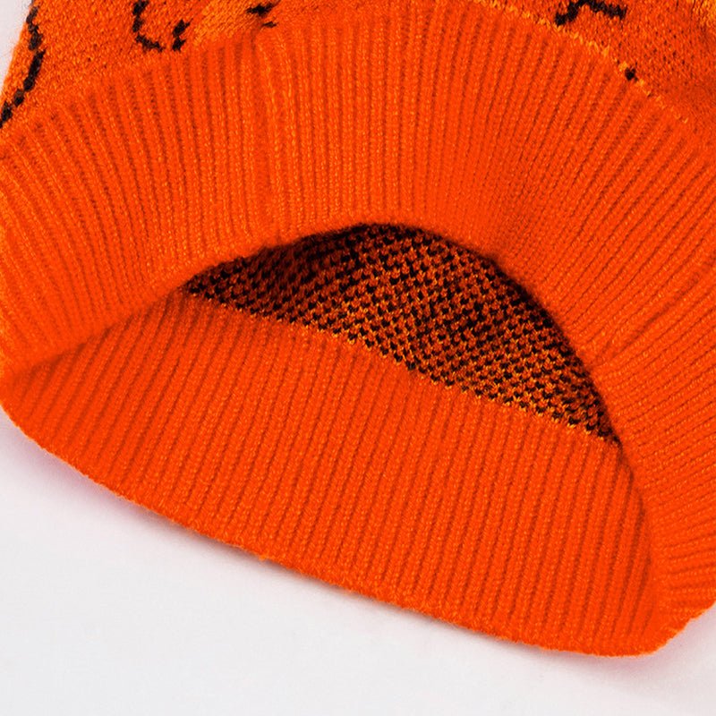 Dog Clothes Pumpkin Knitted Sweater Halloween Costume - PIKAPIKA