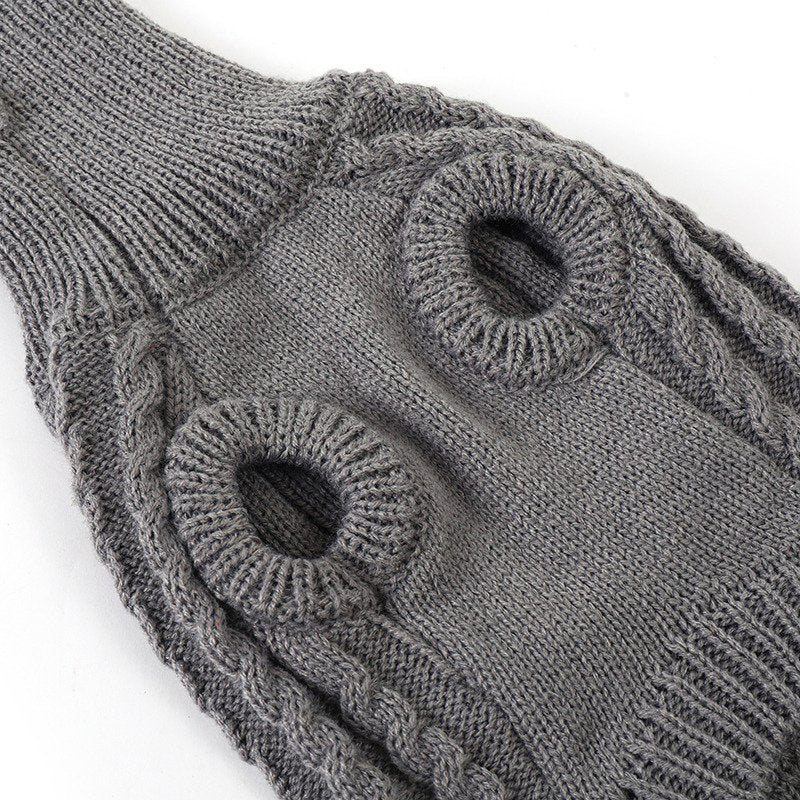 Dog Clothes Turtleneck Sweater Italian Greyhound Whippet - PIKAPIKA