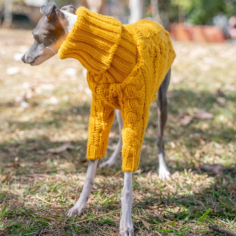Dog Clothes Turtleneck Sweater Italian Greyhound Whippet - PIKAPIKA