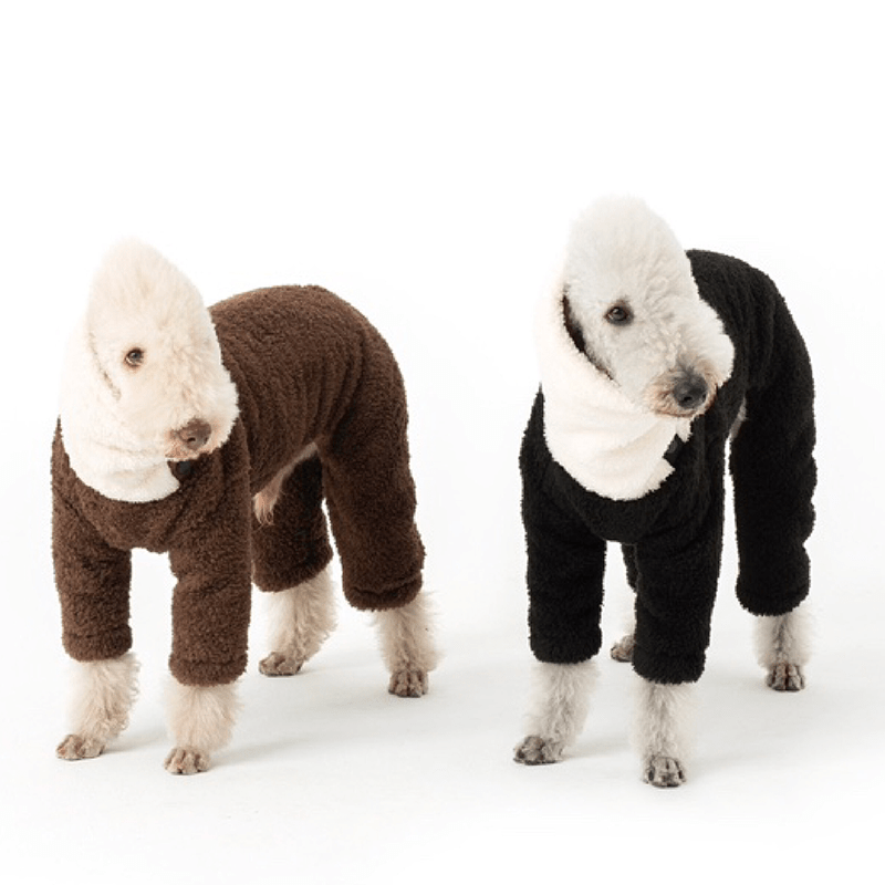 Dog Coat Fleece Onesies Jacket 4Legs Bedlington Dog Clothes - PIKAPIKA