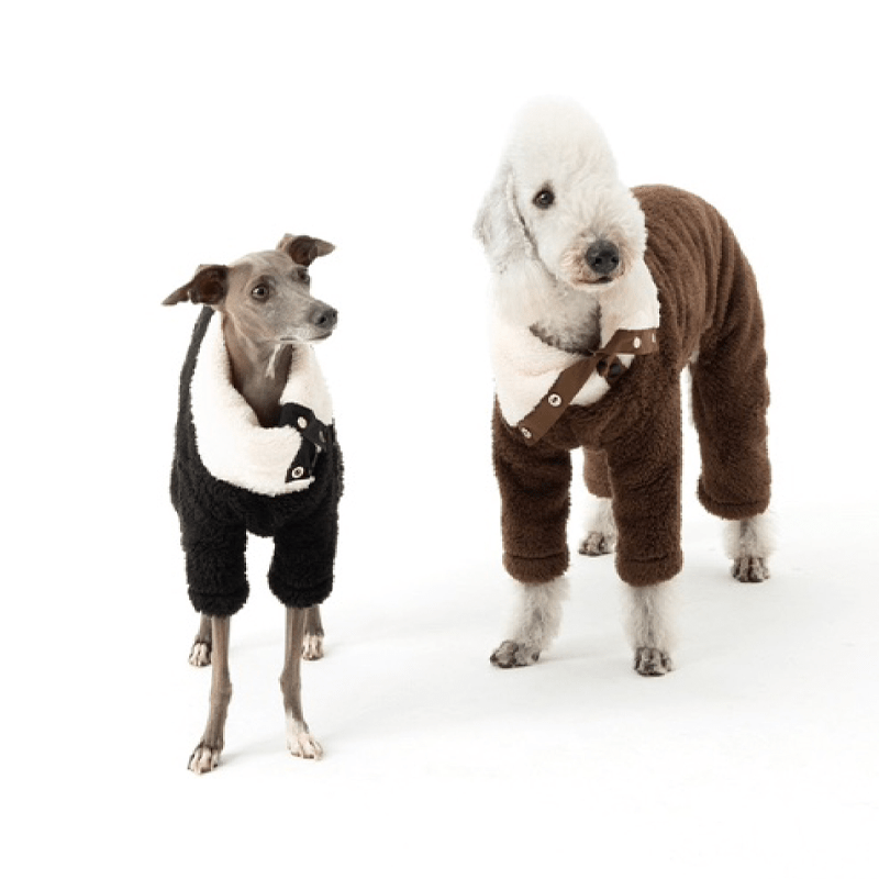 Dog Coat Fleece Onesies Jacket 4Legs Clothes Italian Greyhound Whippet - PIKAPIKA
