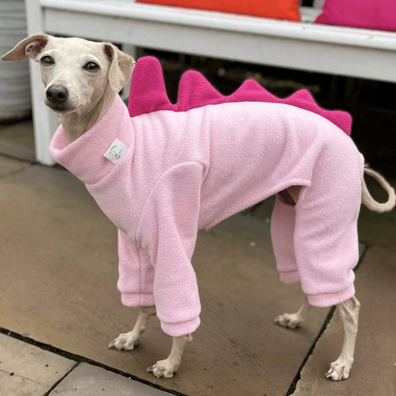 Dog Fleece Onesies Monster Back for Italian Greyhound Whippet Clothes - PIKAPIKA